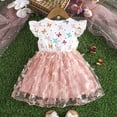 thumbnail image 4 of Robe pour Tout-Petite Fille à Volants Sans Manches Robe en Tulle pour Bébé Fille Robe de Printemps pour Filles Robes d'Été Vêtements d'Été pour Filles 2-3 Ans, 4 of 7