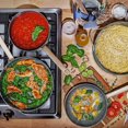 thumbnail image 4 of Beautiful by Drew Barrymore 12pc Ceramic Non-Stick Cookware Set, 4 of 6