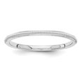 thumbnail image 1 of Bague Perlée 1,5 mm en Or Blanc 14 K, 1 of 2