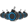 thumbnail image 1 of Universal Office Chair Replacement Casters Wheels Fit for Office Chair, Gaming Chair, Computer Desk Chair, Set of 5, 1 of 7