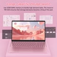 thumbnail image 4 of Auusda Ordinateur Portable 15,6 Pouces, 32 Go de RAM 1 To SSD, Ordinateurs Windows 11 Pro, Processeur Intel Alder, Rose, 4 of 7
