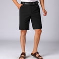 thumbnail image 2 of Diufon Men's Athletic Shorts Cotton Linen Drawstring Waisted Outdoor Sport Shorts Spring Summer Shorts with Pockets, 2 of 5