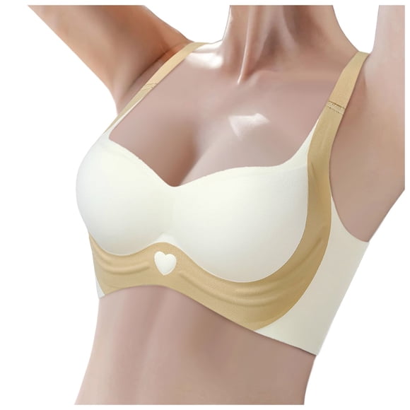 FhsagQ Bra Women Bras Plus Size Women's Wireless Bra with Seamless Smooth Comfort Wirefree T Shirt Bra Women's Bras Sleep Plus Size Women's Bras Corset Gold M