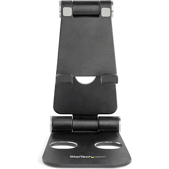 StarTech.com Foldable Phone & Tablet Stand - Adjustable Multi-Angle, Portable, Ergonomic - Black
