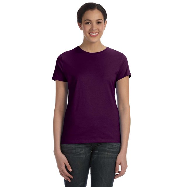Hanes-Ladies 4.5 Oz., T-shirt Nano-T en Coton 100 % Ringspun-SL04