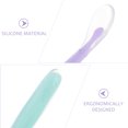 thumbnail image 4 of MasteelfCA 2pcs Silicone Baby Feeding Spoons with Container Case Baby Utensil (Purple and Green）, 4 of 7