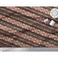 thumbnail image 2 of Soimoi Modal Satin Fabric Ikat Southwestern Print Fabric by The Yard 42 Inch Wide, 2 of 3