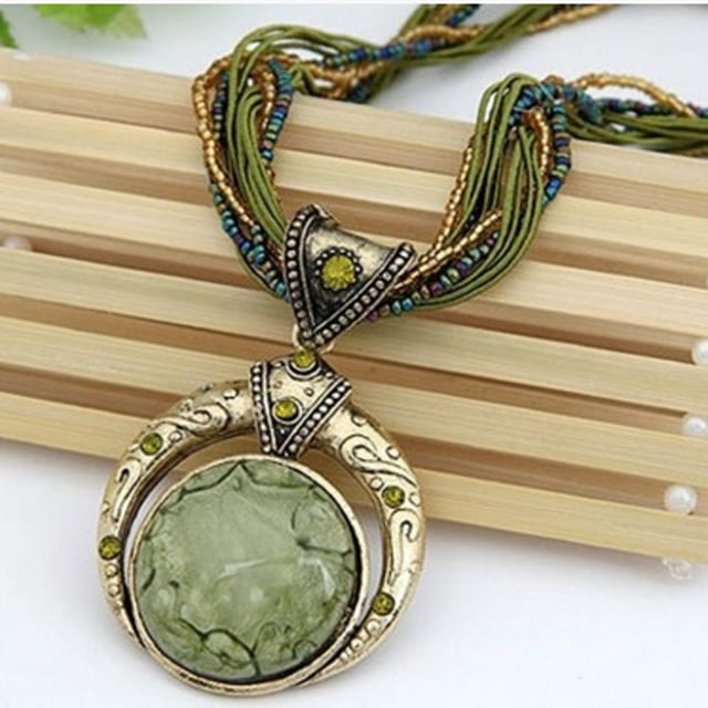Jusqu'à 65 % de Réduction sur Collier Rétro Style Ethnique Artificiel Bohème pour Femmes, Bijoux en Liquidation