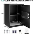 thumbnail image 4 of GAZHOME 1.85 Cu.ft Home Safe Box, Electronic Security Lock Box Safes with Digital Keypad, Alarm System, Storage Documents Jewelry, 4 of 9