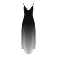 thumbnail image 4 of Tumotour Robes d'Été pour Femmes, Camisole Trapèze Longue et Fluide, Robe Maxi à Col en V Sans Manches à Bretelles Spaghetti, Robe Soleil Évasée à Volants Bohème Imprimée pour Plage, Sorties, Fête, Rendez-Vous, Vacances, 4 of 4