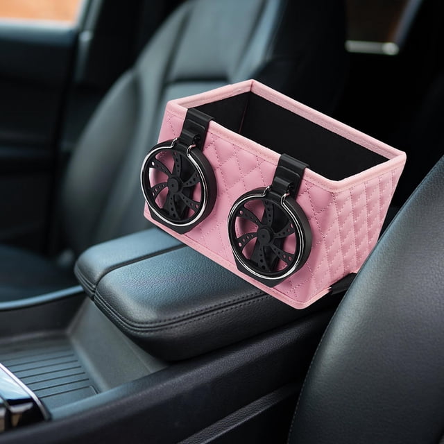 Gifts Dianli Car Interior Organizer Armrest Box Multifunctional Storage Tissue Holder Cup Rack Center Console Storage Organizer Portable Tray for Car Interior Accessories Car Organizer
