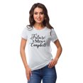 thumbnail image 1 of Inkdotpot Personalized Womens Tshirt Top Future Mrs WeddingAnnouncement Shirt-SC, 1 of 8