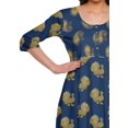 thumbnail image 3 of Moomaya Kurta Imprimé Tunique Longue Hauts Femmes Tenue d'Été Kurti pour Femmes, 3 of 5