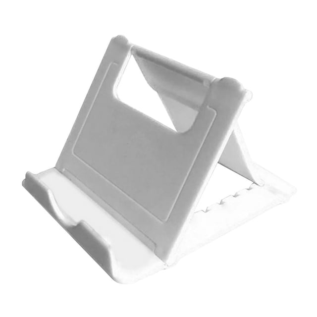 Wweixi Téléphone Support de Rangement Universel pour Tablette Ultra Bureau Stand Multi-angle Réglable Libre Support en Plastique Stable Bureau Blanc 1pcs