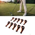 thumbnail image 4 of Iron Head Cover Set,  Club Headcovers Protective Printed Numbers 10 Pcs Zipper  For Training Yellow,White,Green White,Black Orange, 4 of 8