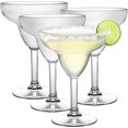 thumbnail image 1 of Deco Unbreakable Stemmed Margarita Glasses, 12oz- 100% Tritan- Shatterproof, Reusable, Dishwasher Safe Drink Glassware (Set of 4)- Indoor Outdoor Drinkware- Great Holiday, Housewarming & Wedding Gift, 1 of 8