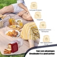 thumbnail image 4 of Meitianfacai Airtight Bread Storage Containers Bread Box Plastic Reusable Loaf Cake Clear Bread Dispenser Fresh Bread Organizer Bin, 4 of 8