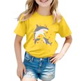 thumbnail image 1 of Vêtements pour Filles, T-Shirts Graphiques Mignons à Manches Courtes pour Filles, Hauts d'Été pour Filles, T-Shirts à Col Rond pour Fille, 4-5 Ans, Tenue pour Fille, 1 of 3