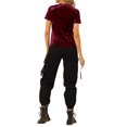 thumbnail image 4 of INSPIRE CHIC T-Shirt Décontracté à Manches Courtes et Col Rond en Velours pour Junior, Idéal pour les Fêtes de Noël, 4 of 5