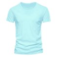 thumbnail image 1 of adviicd T-Shirt Homme Tie Dye Manches Courtes Col Rond Tee Top Bleu,TG, 1 of 2