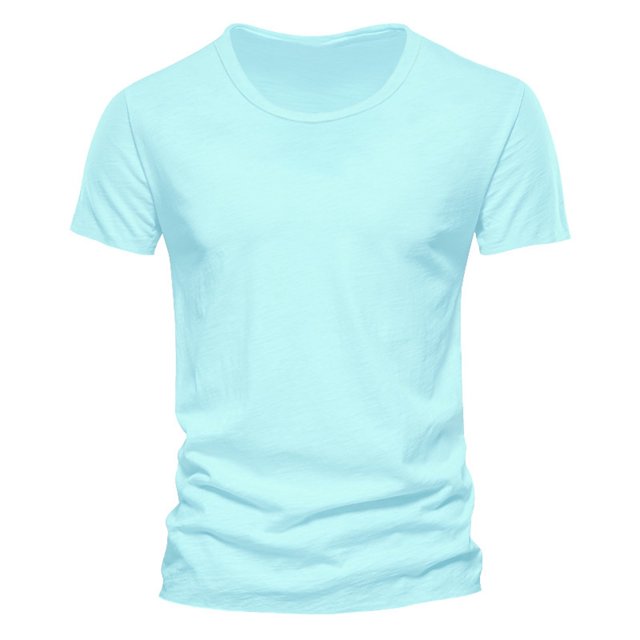 adviicd T-Shirt Homme Tie Dye Manches Courtes Col Rond Tee Top Bleu,TG