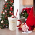 thumbnail image 4 of Ceramic Christmas Tree,Couples Christmas Gifts Christmas Mug Christmas Tree Ceramic Straw Mug High Color Sweater with Lid Straw Ceramic Mug Couple Mug Holiday Gift Mugs Gifts for Couples, 4 of 6