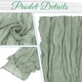 thumbnail image 4 of 6 Pack Rustic Bohemian Gauze Cheese Napkins Ruffle Napkins Soft Cotton Napkins Decorative Cloth Napkins for Wedding Party Home Daily Use, 4 of 6