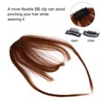 thumbnail image 3 of EeaseCA Clip in Hair Bangs Fringe Bangs Hair Extensions Straight Clip on Bangs Hairpiece, 3 of 7