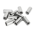 thumbnail image 4 of Tige à Manchon Fileté, Écrou d'Accouplement Rond Durable 10 Pcs M8x1.25 en Acier Inoxydable pour Remplacement, 4 of 8