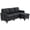 Dark Grey, variant on HOMCOM Sectional Sofa with Ottoman, Dark Grey, Linen Fabric and Reversible Design