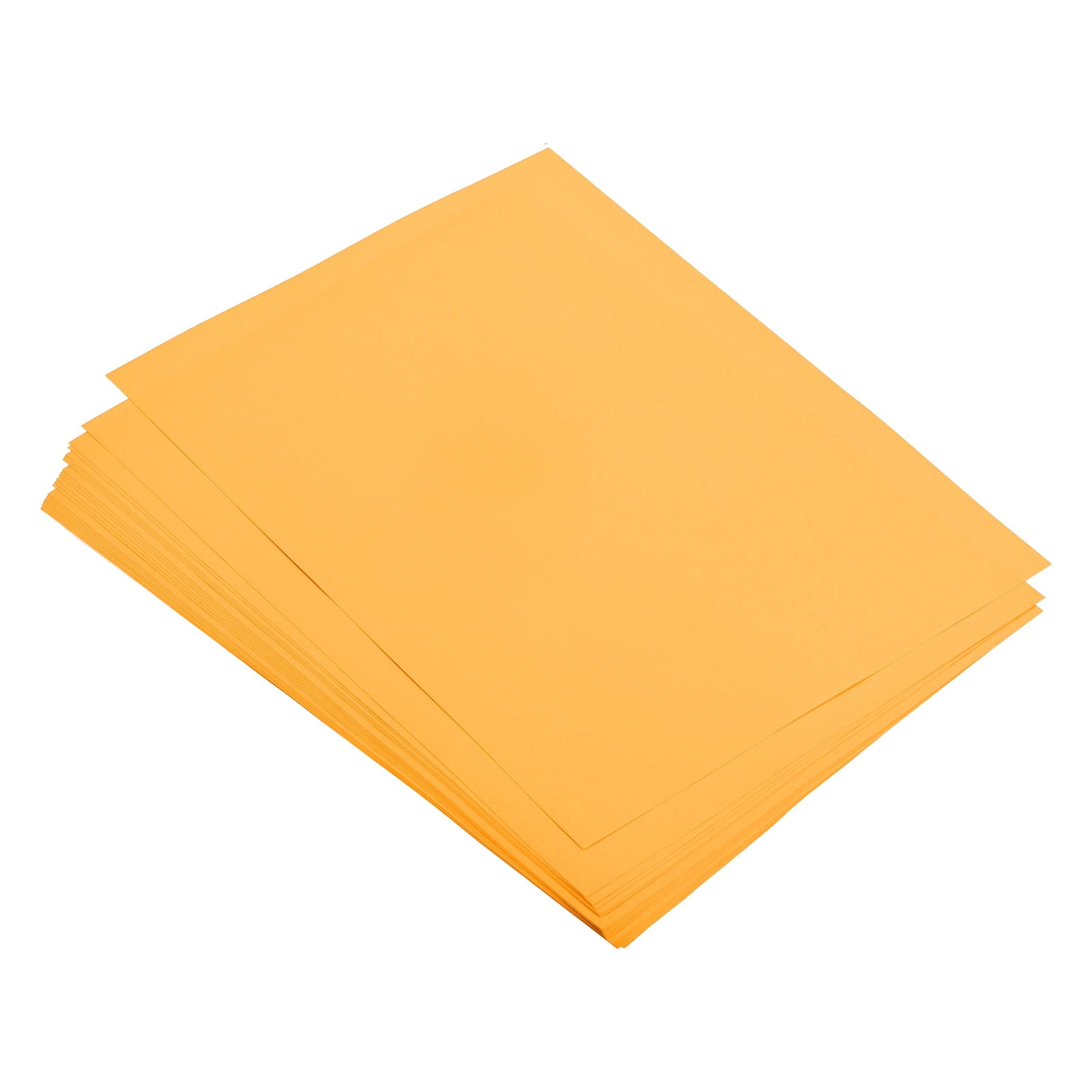 Uxcell 100 Sheets Colored Copy Paper 11.8x7.9 Inch A4 Printer Paper 80gsm Fluorescence Orange for Office Printing, Document Copying, Invitations, Forms, Art Projects