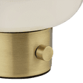 thumbnail image 2 of Bouclair Lampe de Table en Verre et Métal Blanc, 2 of 4