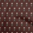 thumbnail image 1 of oneOone Velvet Brown2 Fabric Florals Sewing Craft Projects Fabric Prints By Yard 58 Inch Wide, 1 of 4