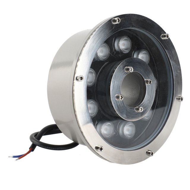 LED Fountain Light, Stainless Steel Submersible Underwater Spotlight High Brightness Submersible Pond Light Submersible Fountain for Garden Pond Pool Water Feature