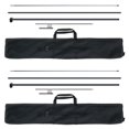 thumbnail image 1 of VEVOR Feather Flag Pole Kit 2 Packs Swooper Flag Pole 12.7 ft with Ground Stakes, 1 of 9