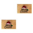 thumbnail image 3 of Baohd Wide Application Merry Christmas Gnome Doormat Soft And Comfortable Water Christmas hat 2Set, 3 of 6