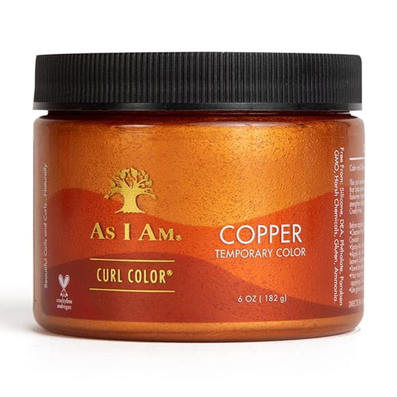 As I Am Curl Color - Cuivre - 6 Onces - Gel Colorant et Recourbant - Couleur Temporaire - Tenue Moyenne - Vegan & Sans Cruauté