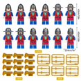 thumbnail image 4 of 84PCS Medieval Legion Minifigures Set – Warrior Battle Characters, Building Blocks Toy for Birthday & Gift Collection, 4 of 6