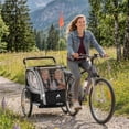 thumbnail image 2 of Aosom Remorque pour Vélo d'Enfant avec Rangement, Harnais à 5 Points, Poussette pour Bébé Gris, 2 of 10