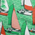thumbnail image 1 of oneOone Viscose Jersey Green Fabric Nautical Sewing Craft Projects Fabric Prints By Yard 60 Inch Wide, 1 of 5