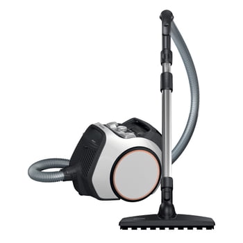Miele Boost CX1 Parquet Bagless Canister Vacuum Cleaner, Lightweight, Compact and Corded with Vortex Technology, HEPA AirClean Filter, White/Rose - 5 Year Warranty