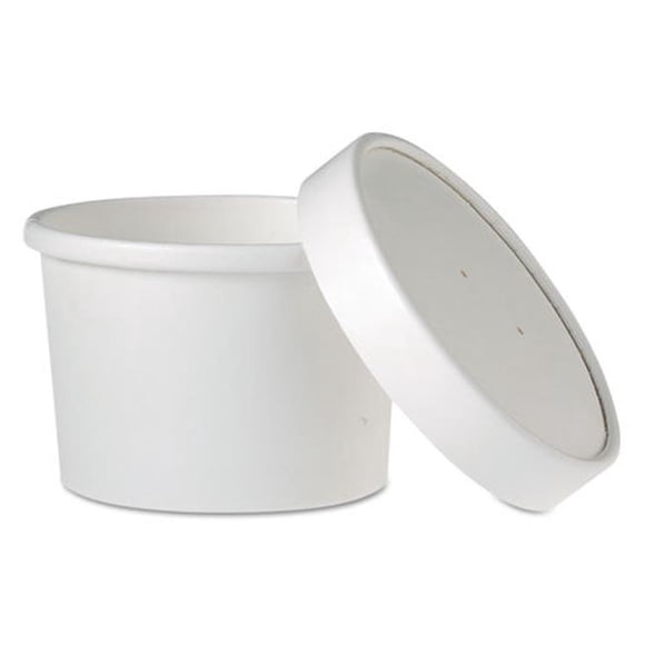 Solo Cup KHSB8AWH 8 oz Flexstyle Double Poly Food Combo Pack, White - 25 per Pack