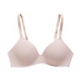thumbnail image 1 of Soutien-gorge Camisole Sans Fil pour Femmes, Soutien-Gorge Convertible avec Encolure en V, Style Balconnet W-452 Roses 44C, 1 of 3