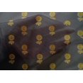 thumbnail image 4 of oneOone Cotton Silk Fabric Floral Block Printed Fabric 1 Yard 42 Inch Wide, 4 of 4