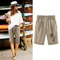 thumbnail image 4 of Birdeem Shorts Imprimés pour Femmes Taille Élastique pour Décontracté avec Poches, 4 of 12