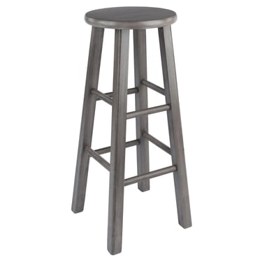 Winsome Ivy Tabouret de bar de 29 po Fini Gris