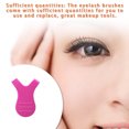 thumbnail image 2 of Pack of 10 Lashes Extension Brush Comb Lashes Extension Brushes Lash Lift Y-shape Multifunction Colorful Mini Plastic Makeup Eyebrow Supplies Beauty Tools rose, 2 of 9
