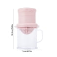 thumbnail image 3 of Under 25,Manual Juicer with Scale, Lemon Squeezer Cup, Hand-Powered Press Juicer for Fresh Lemonade, Easy to Use Citrus Juicer for Home and Kitchen, | Plastic, Pink-589 $BS$3, 3 of 9
