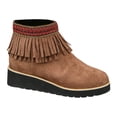 thumbnail image 2 of LSLJS Bottes Décontractées Courtes à Talon Compensé à Glands avec Grande Fermeture Éclair Latérale Simple, Bottines à Talon Compensé pour Femmes, 2 of 9