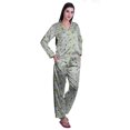 thumbnail image 2 of Moomaya Short de Pyjama avec Poches pour Femmes Pyjama Imprimé Nuisette, 2 of 6